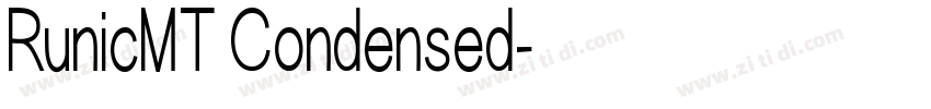 RunicMT Condensed字体转换